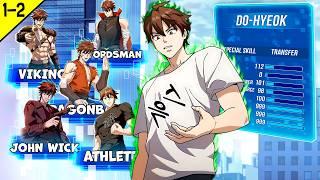 1-2 Moving Between Worlds, He Becomes TOP 1 in Every Dimension, Using Deadly Skills - Manhwa Recap