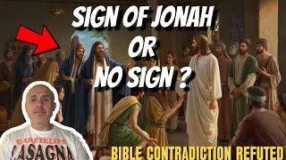 No Sign Or Sign Of Jonah? Bible Contradiction REFUTED Matthew 16:4 Mark 8:12 | Sam Shamoun