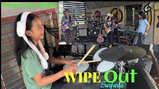 WIPE OUT_( The Surfaris)_COVER By; Father & Kids Jamming ️