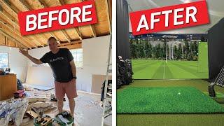 My Dream GOLF SIMULATOR Build REVEALED!!