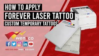 Wensco Sign Supply | Forever Laser Tattoo Application | Demo Video