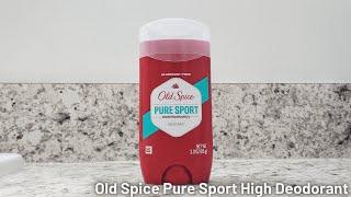 In Hand Review of Old Spice Solid Deodorant, Pure Sport