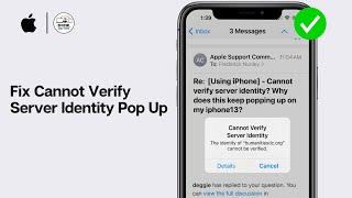 How To Fix Cannot Verify Server Identity Pop Up In iPhone (2024)