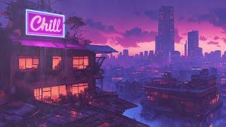 Raining in Japanese Town  Chill Lofi Hip Hop Mix to focus/ relax to  Rainy Lofi Playlist