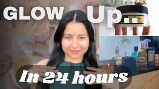 How to GLOW UP in 24 hours ⏰| My AT HOME low maintenance glow up routineeverything shower 🩷