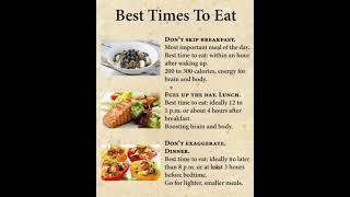 Best Time To Eat, Do You Know???? #eatingtime #eating #havingfood #food #trendingshorts #health