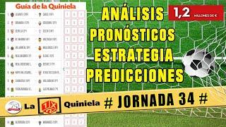  LA QUINIELA de esta semana Jornada 34 2021/2022  Análisis y Pronósticos