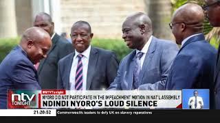 Ndindi Nyoro's silence sparks speculation amid Gachagua impeachment debate