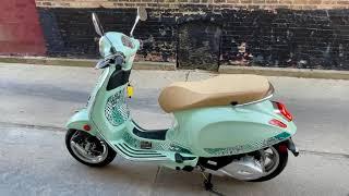 2025 Vespa Primavera Batik Green Walkaround