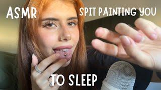 ASMR spit painting you to sleep (mouth noises, personal attention)