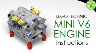 Mini Lego Technic V6 Engine - Instructions