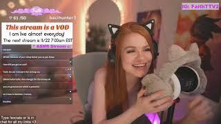 ASMR stream by Faith PART 1/relax earlicking/no talkiing/ twitch girl/ best twitch moment