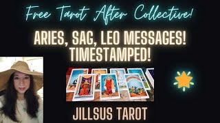 FREE TAROT & Aries, Sag, Leo Messages! Timestamped! $11 Mini's!