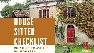 House Sitter Checklist | Questions for the Homeowners You Need to Ask