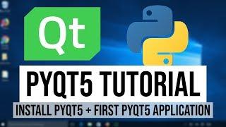 PyQt5 Tutorial 2 - Installing PyQt5 + Create Your First PyQt5 Application