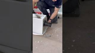 How to install a wall mount toilet Part 1 #plumbing #wallmount #toilet #newbathroom #bathroomdesign