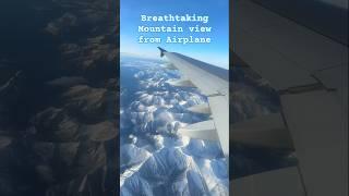Breathtaking Mountain Aeroplane view
