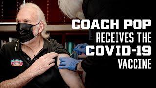 "It's the right thing to do. Let's do this together." | Coach Pop Received his COVID-19 Vaccine