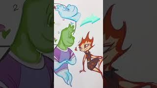  Which is real face of wade? #shorts #dinero #art #insideout2 #elemental