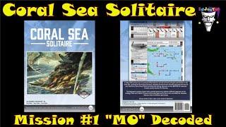 Coral Sea Solitaire Mission #1 "MO" Decoded Book Game Playthrough