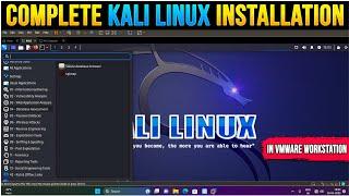 How to Install Kali Linux In VMware Workstation 2024 | Process of Kali Linux Installation in VMware