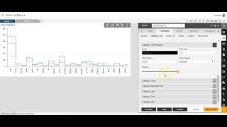 How to Format category axis in Line chart in AIV