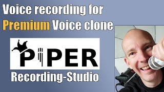 Free voice recording for BEST voice cloning | Piper-Recording-Studio | Windows