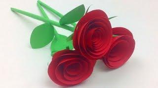 How to Make Small Rose Flower with Paper | Easy Paper Roses Flowers Step by Step | DIY Rose Of Paper