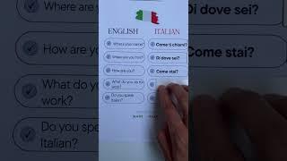 Learn Italian with me!  #learnitalian