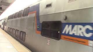 #736 MARC P??? at BWI Maryland (BWI Maryland Railfanning Part 1)