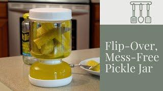 The Flip-Over, Mess-Free Serving Pickle Jar