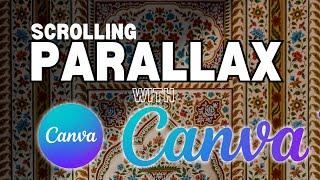 How To Animate in Canva - Scrolling Parallax Effect