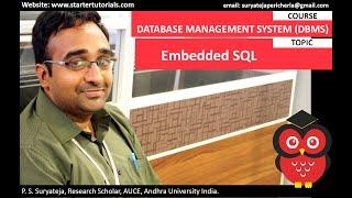 Embedded SQL in DBMS