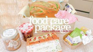 making a food care package  