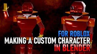 Making ROBLOX Custom Character using blender | model, import, export, rig, and test character ROBLOX