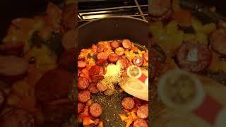 Sausage & Rice - Quick One Pot Meal #shorts