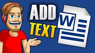 HOW TO PUT TEXT ON IMAGES IN WORD