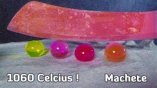 1060C° ОГРОМНАЯ МАЧЕТА vs ШАРИКИ ORBEEZ