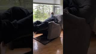 Jim Stuck in Recliner -  A hilarious moment for the Raccoon Whisperer, Don and Angie