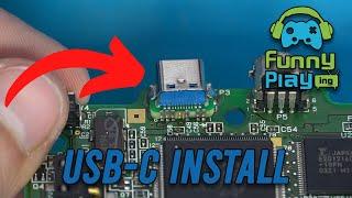 FunnyPlaying GBA SP USB C Mod Install