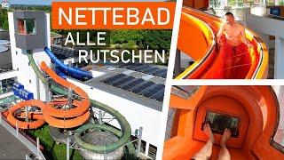 Alle Wasserrutschen im Nettebad Osnabrück! | 2023 | 4K Onride