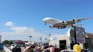 Emirates Airbus A380 Landing at Toronto Pearson Airport