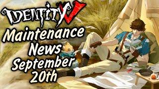 Everything New After Maintenance on September 20th 2024 | Identity V