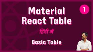 Material React Table – Basic Table [1]