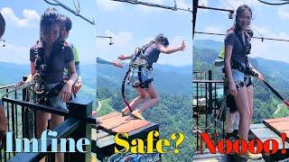 Bungee Jumping With Rope In Beautiful Place:Asmr Bungee Jumping