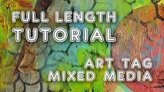 Studio Time 48 - Mixed media art tag tutorial 2 with Mimi Bondi