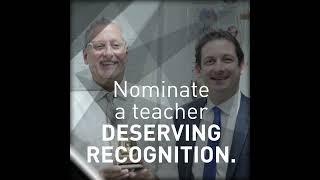 Nominate a deserving teacher today! #goldenapple #award