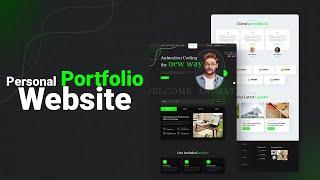 Animated Personal Portfolio Website in HTML CSS & JS | Responsive Portfolio Website Template