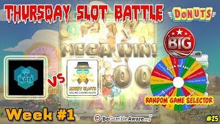 Thursday SLOTS BATTLE vs Bob Slots - Random Wheel Selector