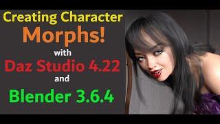 Daz Studio: Character Morphs in BLENDER!!!